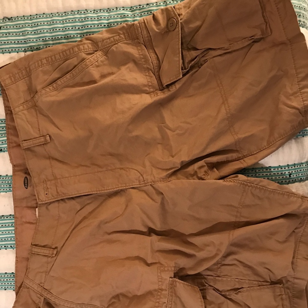 Brown cargo shorts